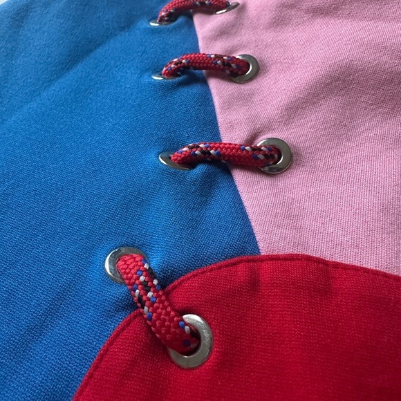 Vivetta Heart Patchwork Color Block Mini Skirt | art girl whimsigoth size 38 - Picture 6 of 11